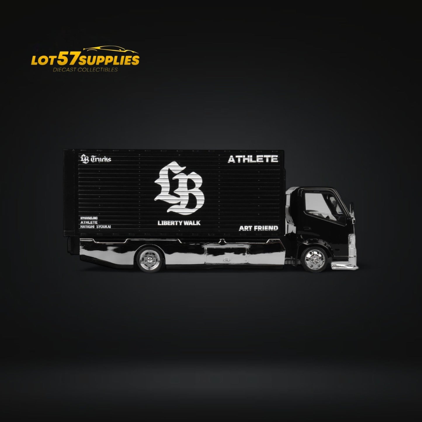 MicroTurbo Hino 300 Custom Box Truck AIT Limited Edition 1:64 - Evergreen Kings