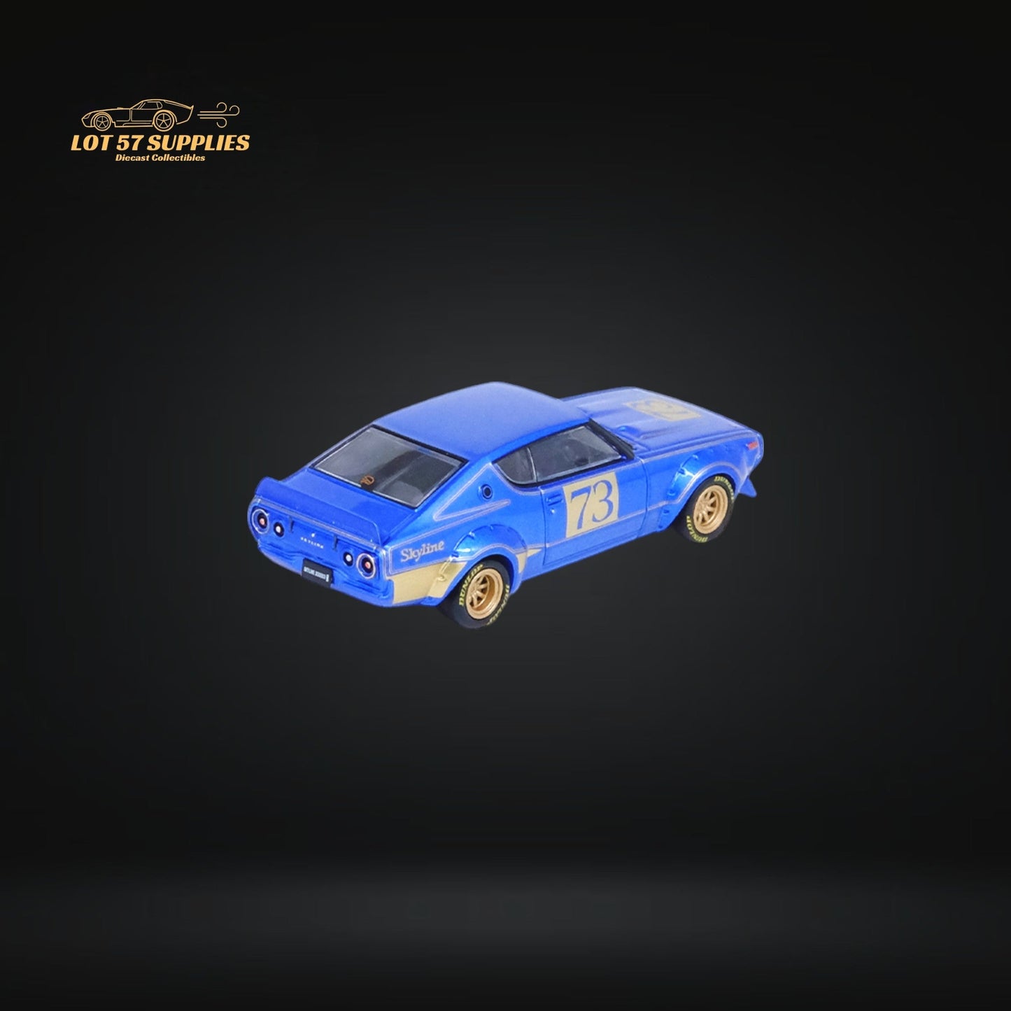 Inno64 Nissan Skyline 2000 GT-R KPGC10 Racing Concept Blue 1:64 - Evergreen Kings