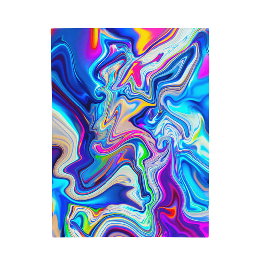 Plush Blanket - DR41NB0W Melted Rainbow Art Design (0xLuckless)