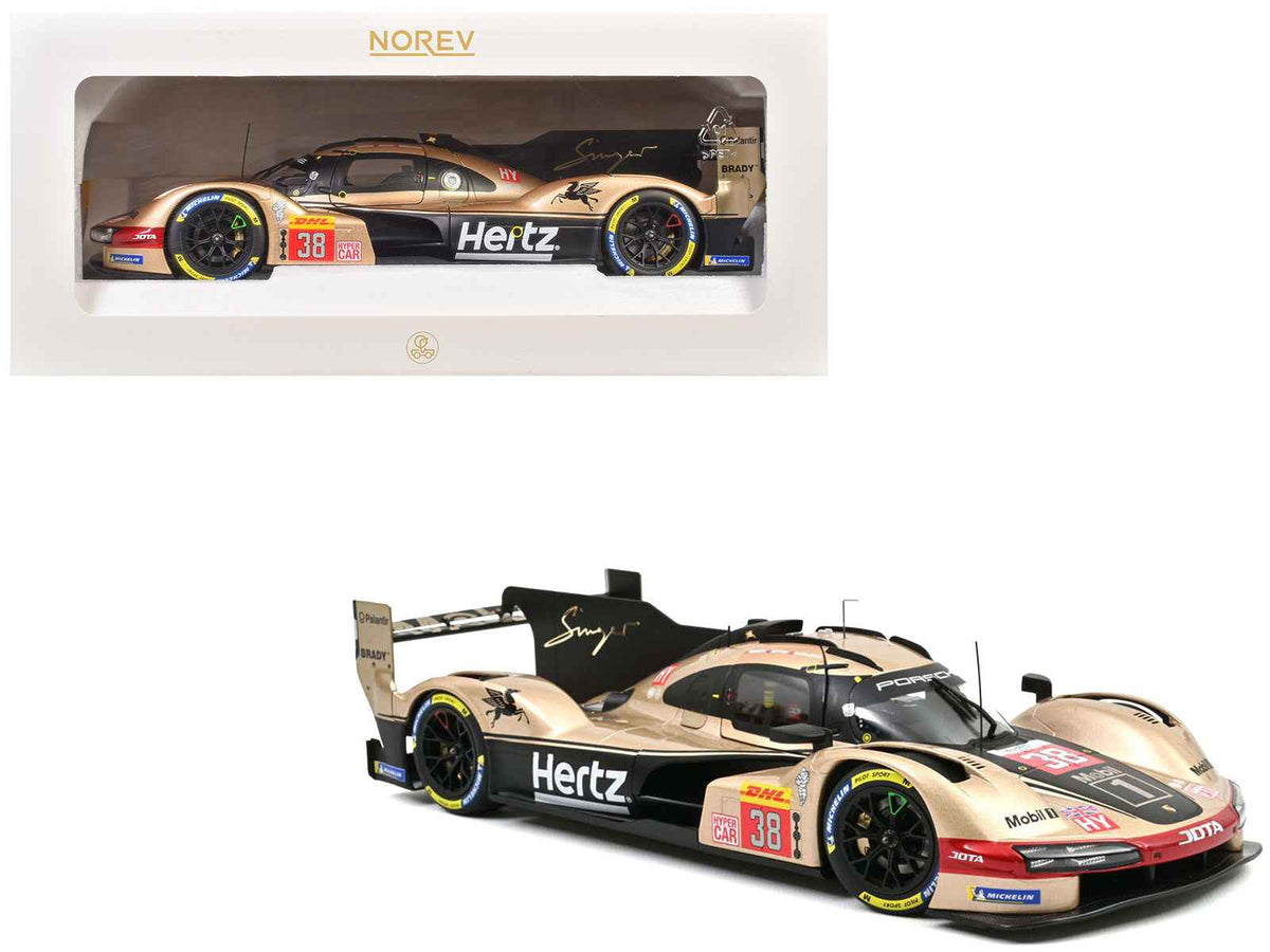 Porsche 963 #38 Jenson Button, Phil Hanson, Oliver Rasmussen diecast model car by Norev, miniature motors, detailed racing replica