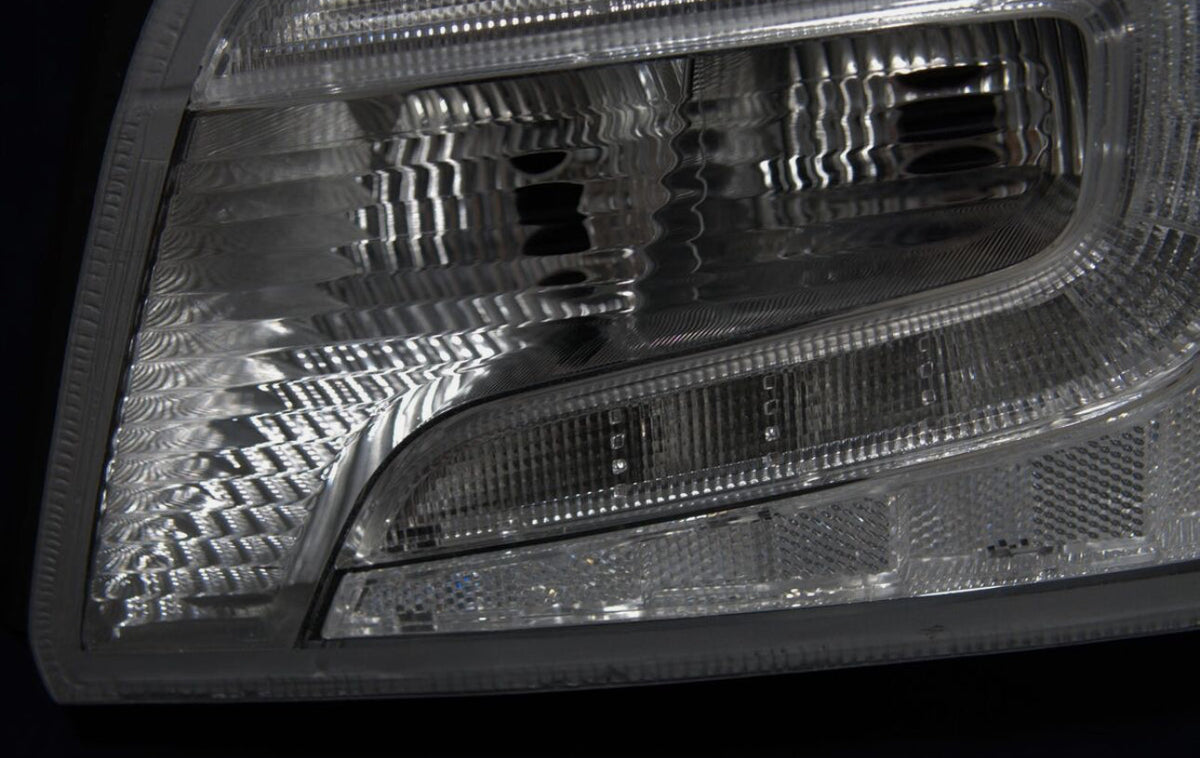 NTXGlow clear tail light lenses for 2015-2021 Subaru WRX and STI, lens-only set showing transparent tail light covers.