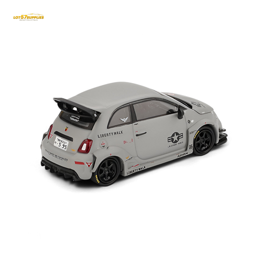 Mini-GT Abarth 595 LB-WORKS x Abas Works Grey 1:64 - Evergreen Kings