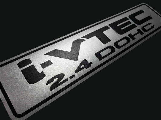 i-vtec 2.4 DOHC engine cover badge decal