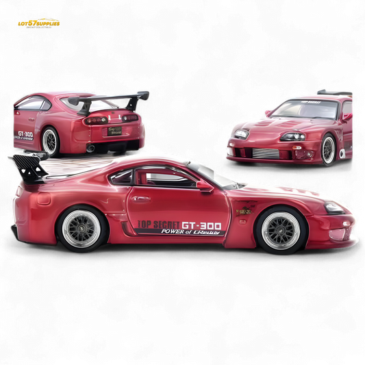 Inno64 Toyota Supra A80 Top Secret Red 1:64 - Evergreen Kings