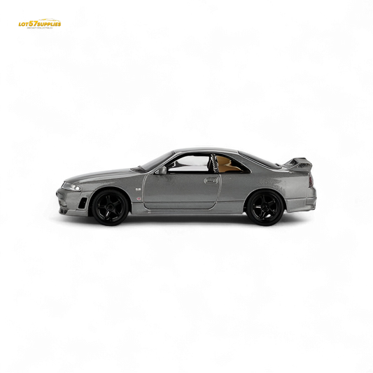 (Pre-Order) Mini GT Nissan Skyline GT-R NISMO BCNR33 CRS Version Dark Metal Gray 1:64 - Evergreen Kings