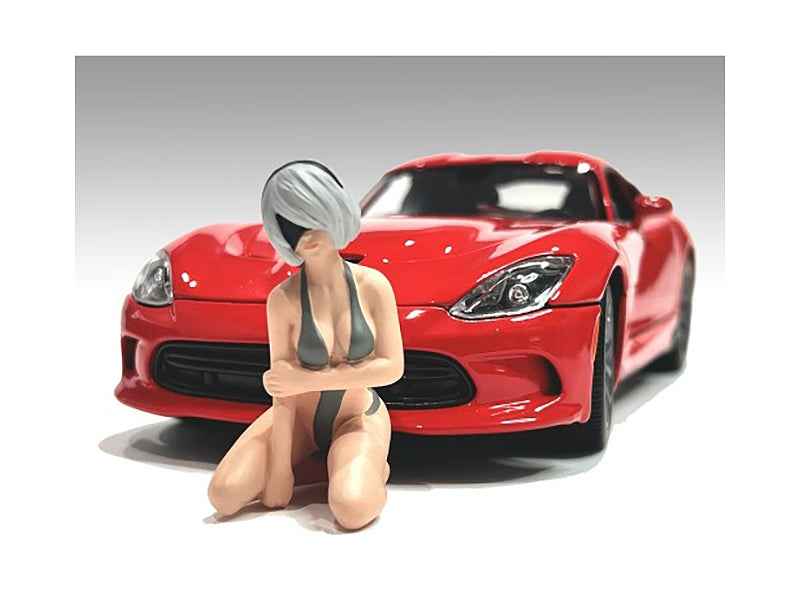 Miniature Motors Cosplay Girls figure 5 for 1/24 scale models, detailed miniature figures for diorama displays.