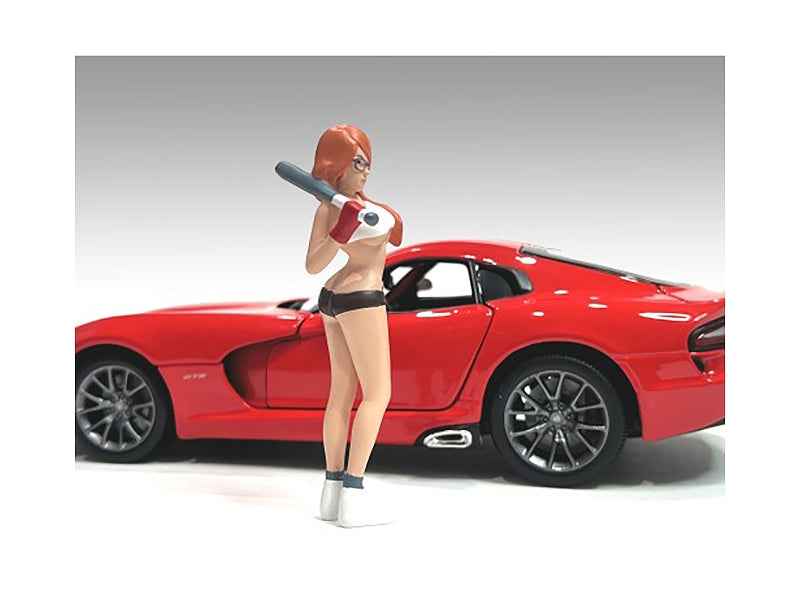 Miniature Motors Cosplay Girls Figure 6 for 1/24 scale models by American Diorama, detailed female character miniature.
