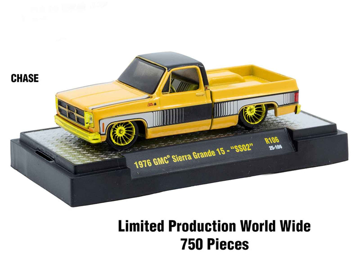 Miniature Motors Auto-Thentics 6-piece 1/64 diecast model car set in display cases, limited edition by M2 Machines