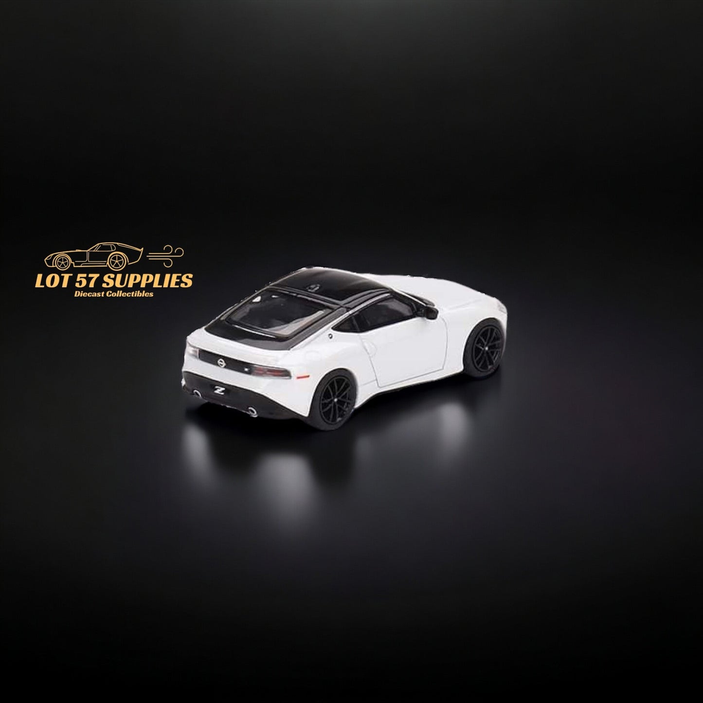 Mini GT Nissan Z Performance diecast model in Everest White, 1:64 scale, detailed Nissan car by Lot57Supplies Diecast Shop