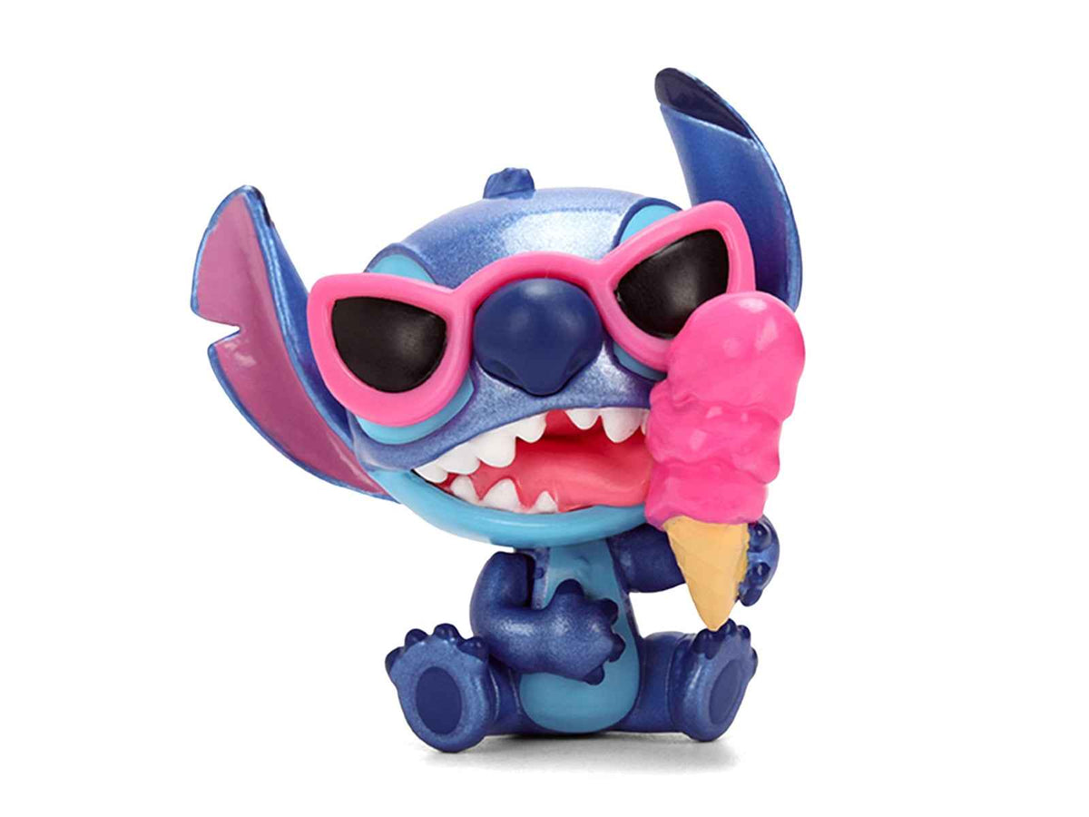 Set of 4 Disney's Stitch diecast figures from Miniature Motors Metalfigs Wave 3 series, featuring detailed Stitch movie character models
