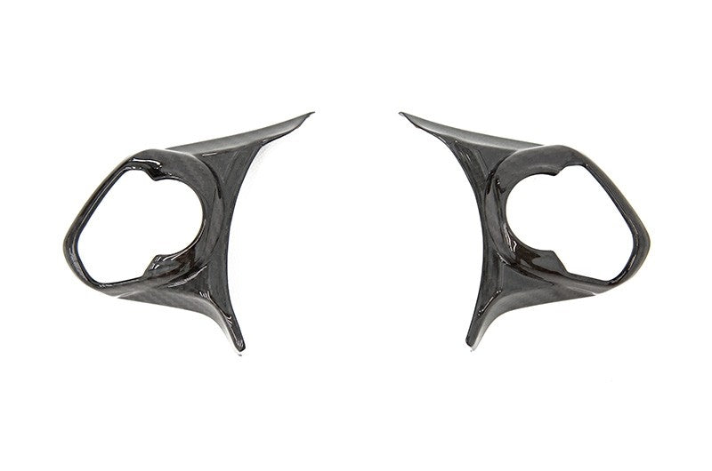 OLM LE dry carbon fiber steering wheel trim for Subaru BRZ and Toyota GR86