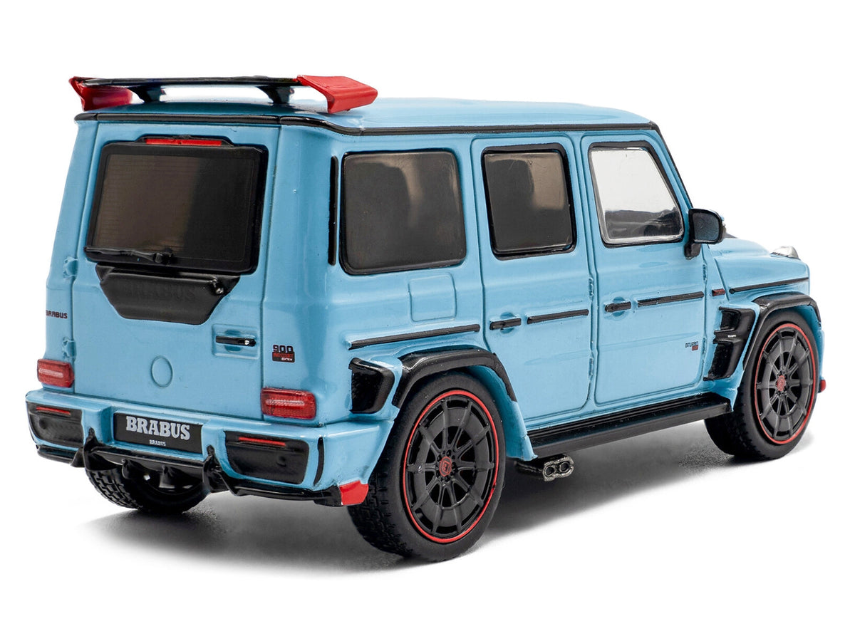 Miniature Motors 2021 Brabus Rocket 900 China Blue diecast model car with black hood, 1/43 scale, detailed collectible by Solido
