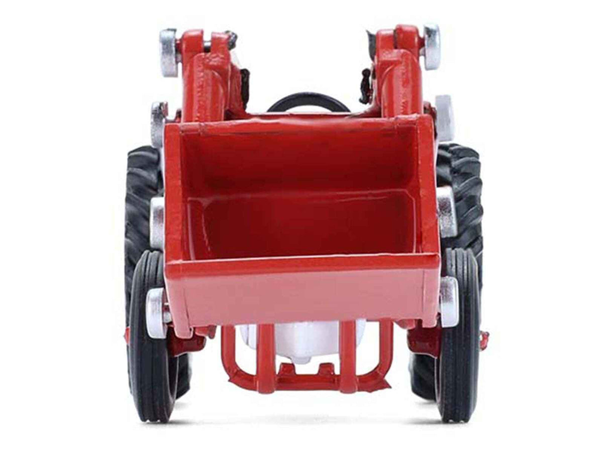 Miniature Motors 1952 Ford 8N tractor diecast model in red and white, detailed "Down on the Farm" series, 1:64 scale.
