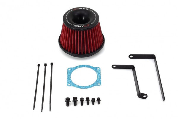 A'PEXi Power Intake induction kit for Subaru Impreza WRX STI Wagon EJ20 engine, featuring black air filter and intake tubing.