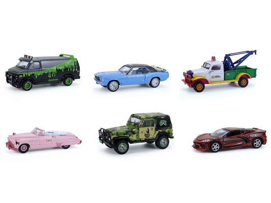 "Garbage Pail Kids" Series #8 Set of 6 pieces 1/64 Diecast Models by Greenlight