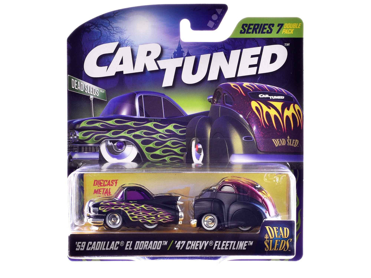 Miniature Motors Dead Sleds Series 7 diecast model cars in a double pack, featuring four detailed collectible cars.
