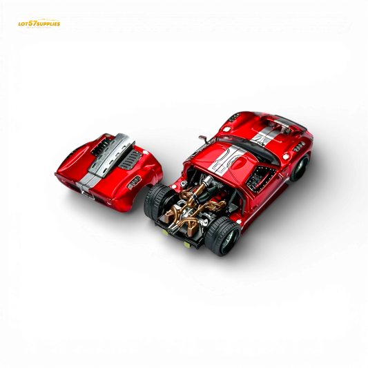 Rhino Model RM Ford GT40 Transparent Red 1:64 - Evergreen Kings