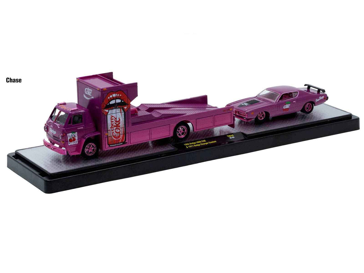 Miniature Motors 1/64 scale Auto Haulers Soda set of 3 diecast model cars, limited edition by M2 Machines
