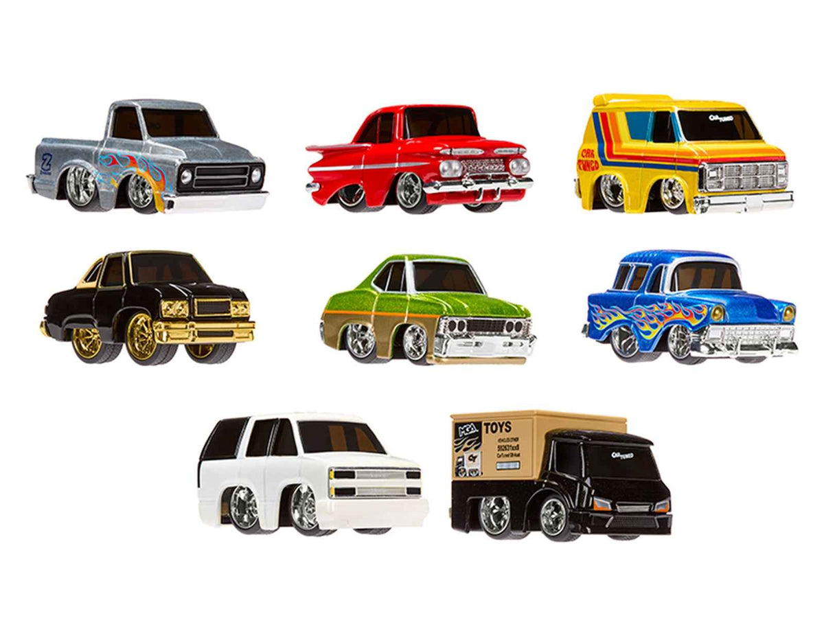 Set of 8 Miniature Motors diecast model cars from the Mainline 2026 Series 9 by CarTuned, detailed miniature vehicle collection.