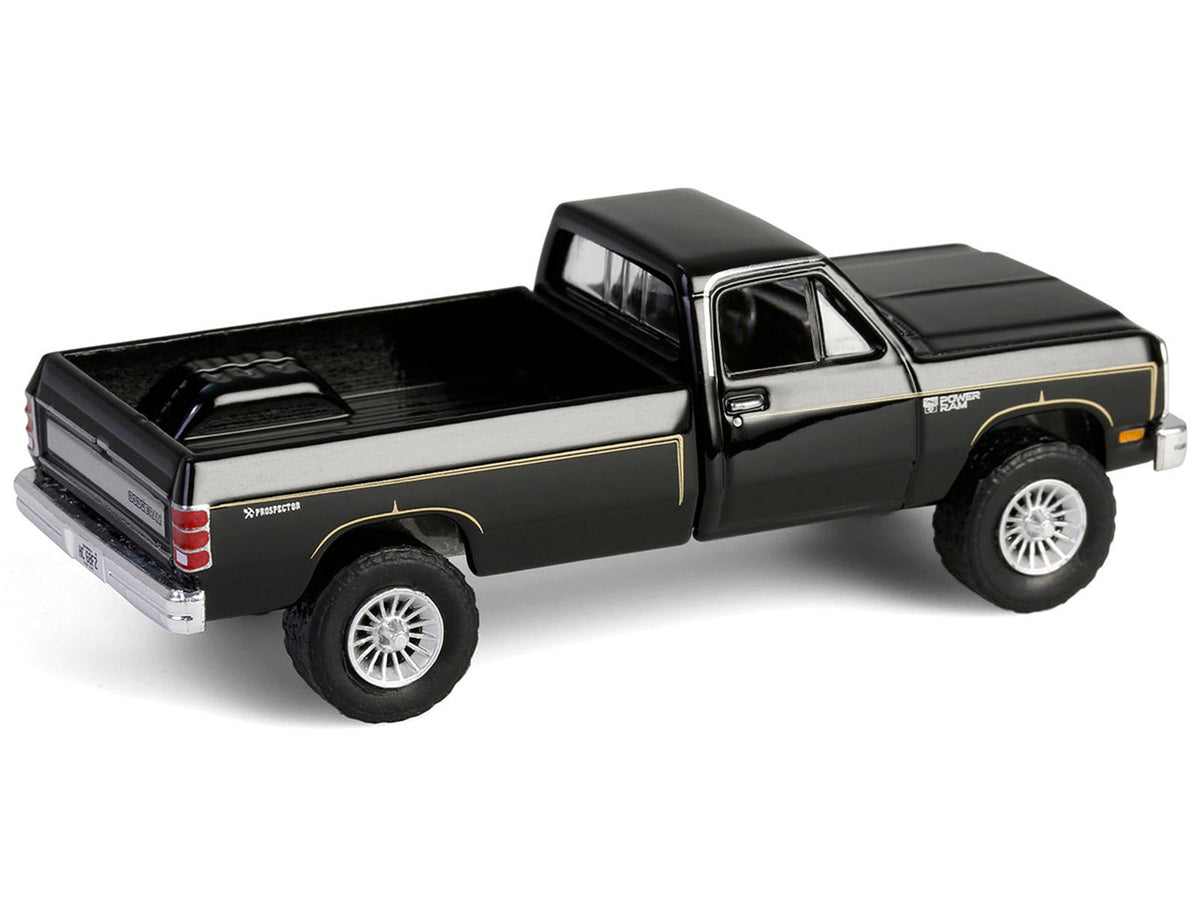 Black 1981 Dodge Power Ram Prospector diecast model truck from The A-Team TV series, part of Greenlight Hollywood Series 43.