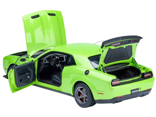 2023 Dodge Challenger SRT Super Stock Sublime Green 1/18 Model Car by Autoart
