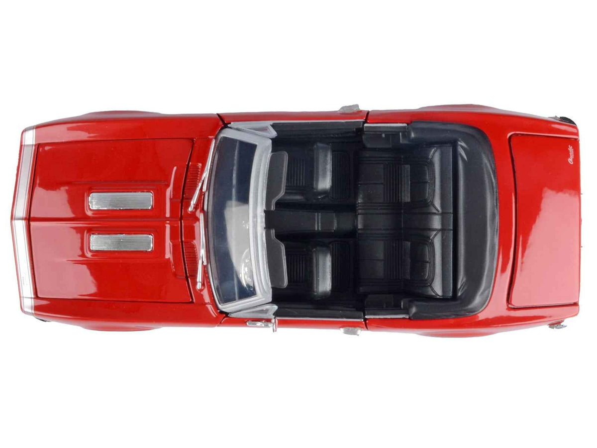 Miniature Motors 1967 Chevrolet Camaro SS Convertible diecast model car in burgundy, detailed 1/24 scale Chevy collectible.