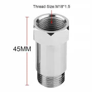 Speedzone Performance LLC O2 sensor adapter for Nnr O2 sensor, close-up view showing metal connector and threading for installation.