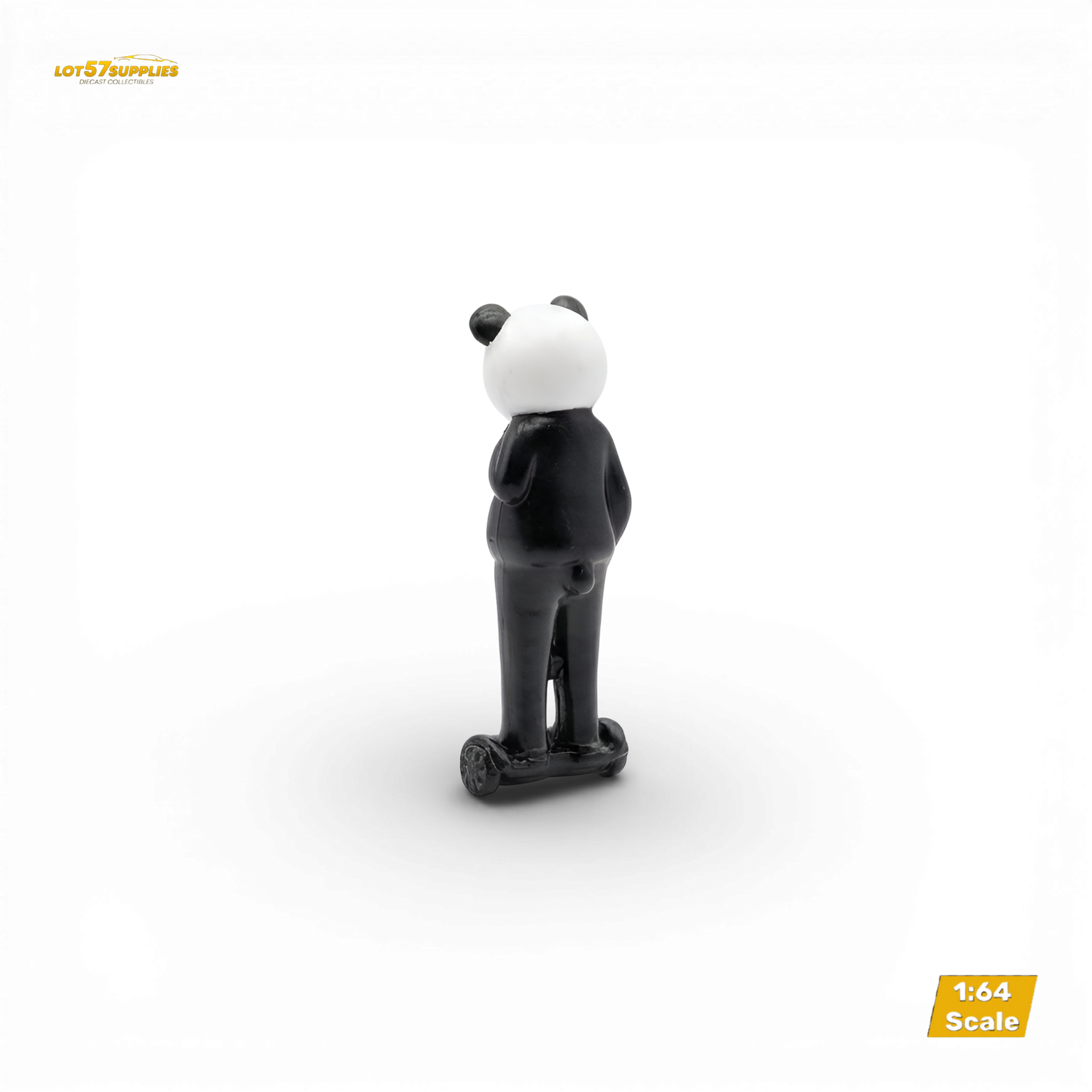 Street Weapon Panda figure in 1:64 scale by Lot57Supplies Diecast Shop, detailed panda character with streetwear style.