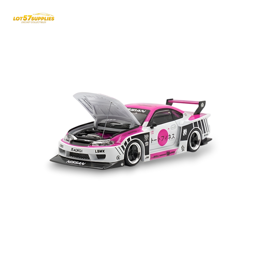 TPC Silvia S15 LBWK Pink - White 1:64 - Evergreen Kings