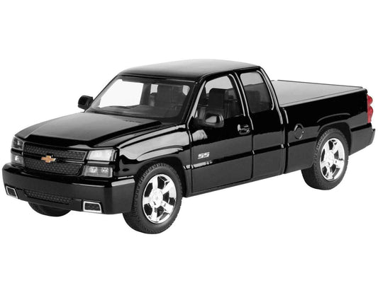 2006 Chevrolet Silverado SS Pickup Truck Black "Timeless Legends" Series 1/25 Diecast Model Car by Motormax