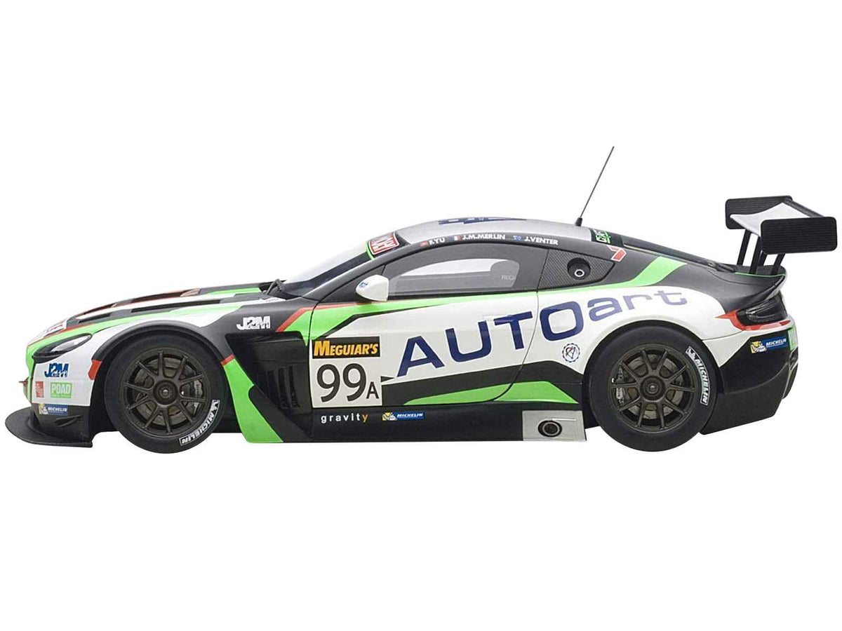 Miniature Motors Aston Martin V12 Vantage Bathurst 12 Hour 2015 model car, detailed 1/18 scale collectible by Autoart