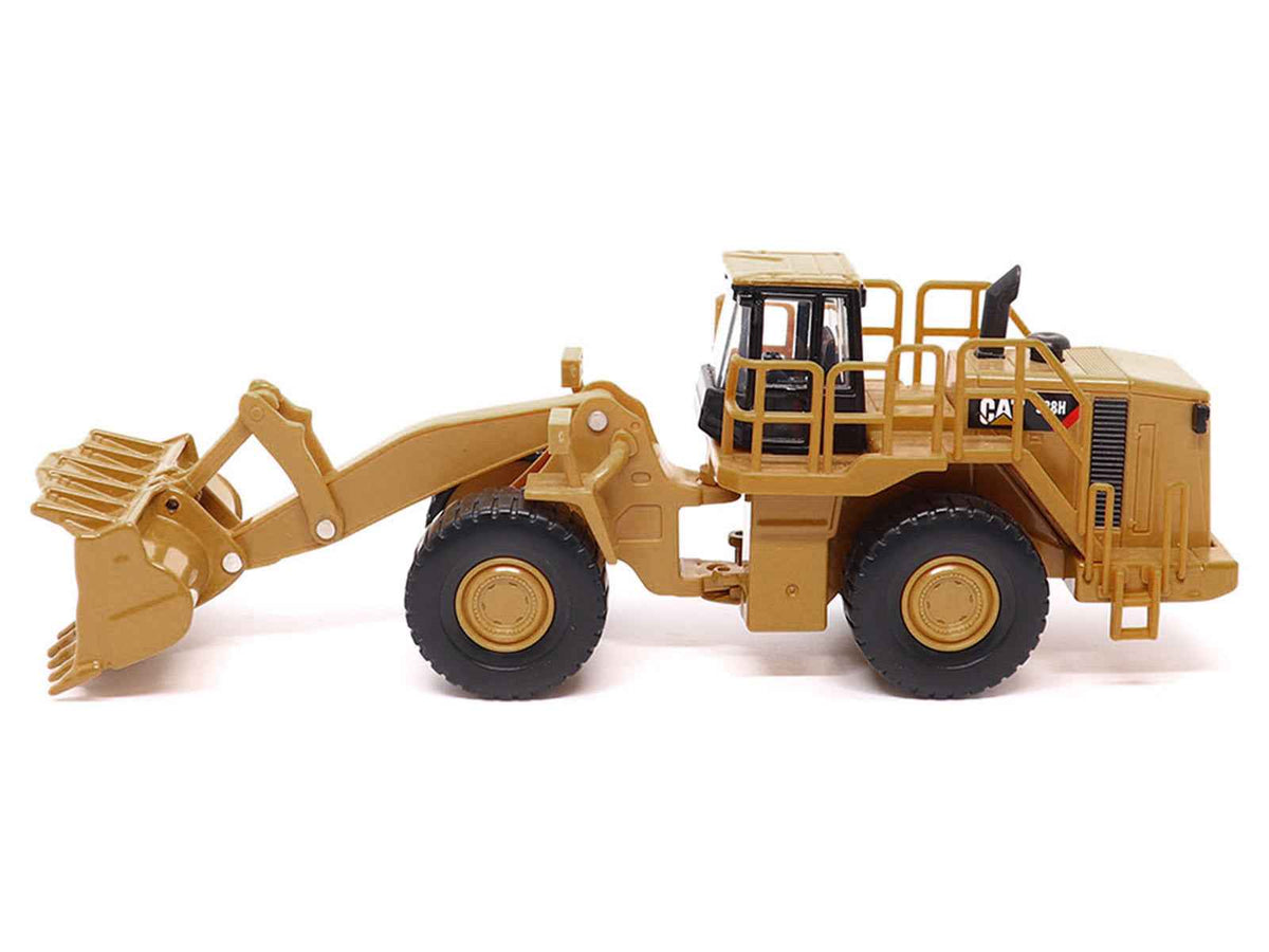 Miniature Motors diecast model of yellow CAT Caterpillar 988H wheel loader, 1/64 scale construction model by Diecast Masters