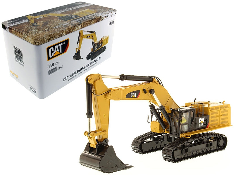 Miniature Motors Caterpillar 390F LME hydraulic tracked excavator diecast model from Diecast Masters, detailed construction model in 1/50 scale