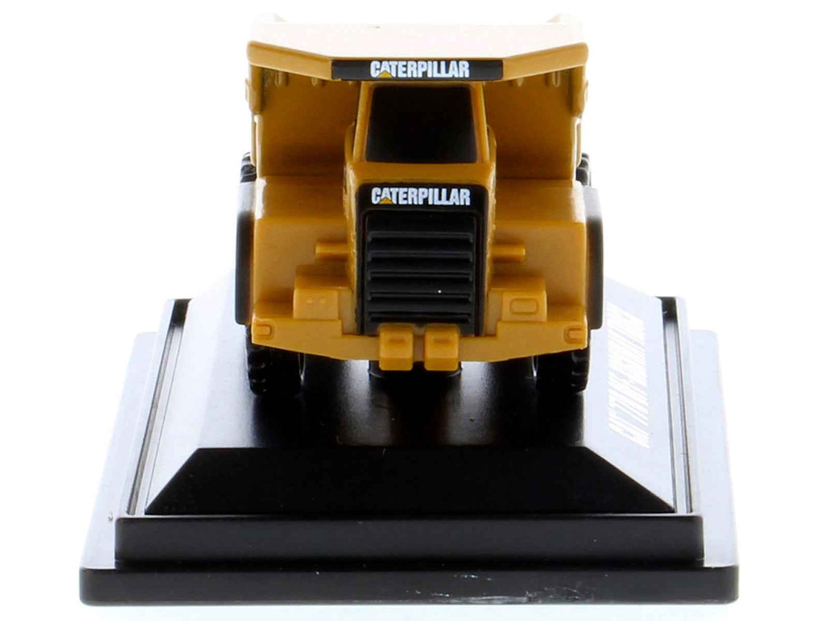 Yellow Caterpillar 770 off-highway truck diecast model from Diecast Masters, part of the Micro-Constructor series, by Miniature Motors.