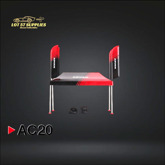 Mini-GT Paddock Service Tent Advan 1:64 - Evergreen Kings