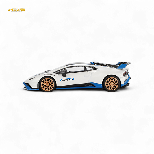 Mini-GT Lamborghini Huracán STO Bianco Asopo 1:64 - Evergreen Kings