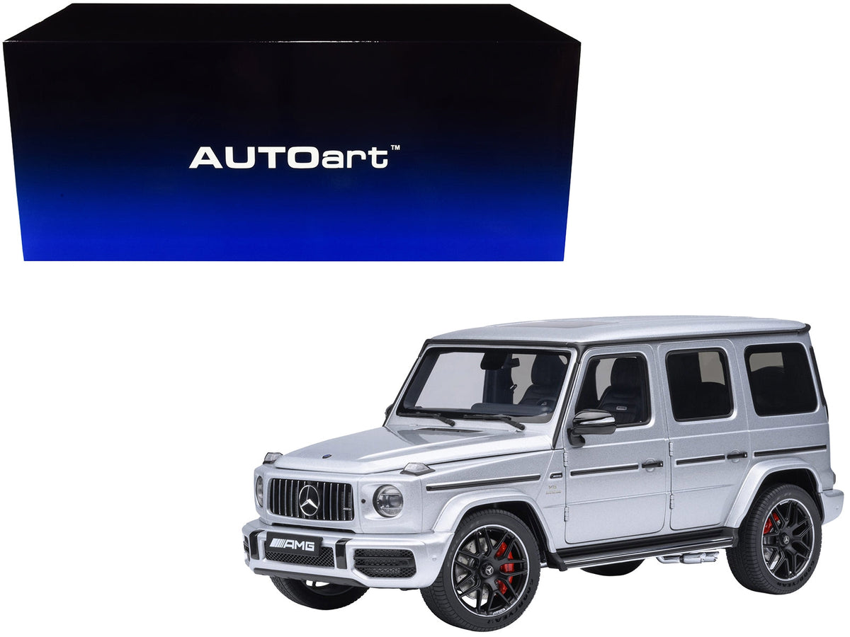2019 Mercedes-Benz AMG G63 model car in Iridium Silver Metallic by Autoart, detailed miniature Mercedes-Benz AMG G63 scale model
