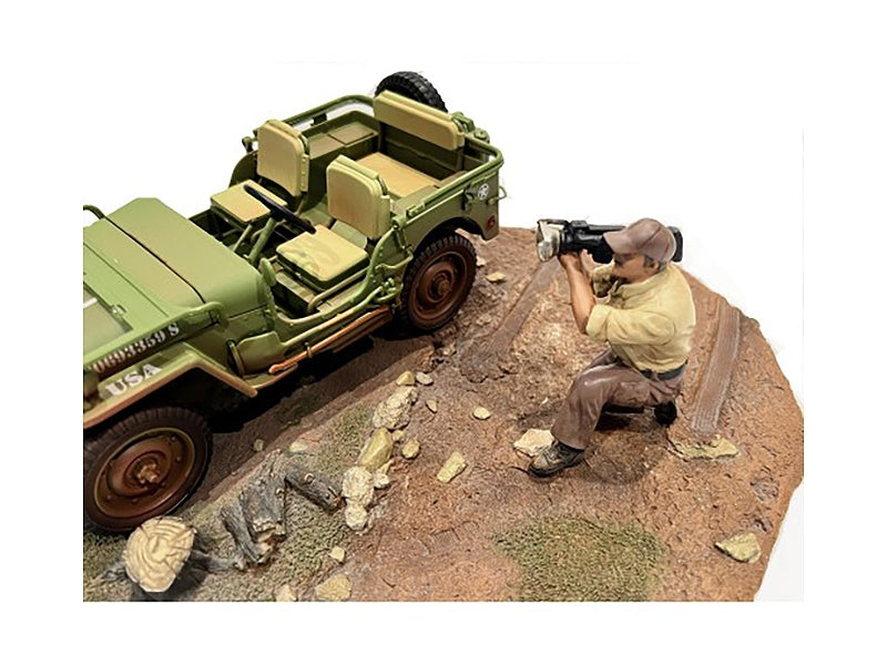 Miniature Motors 4x4 Mechanic Figure 7 for 1/18 scale models, detailed miniature figure for dioramas and displays