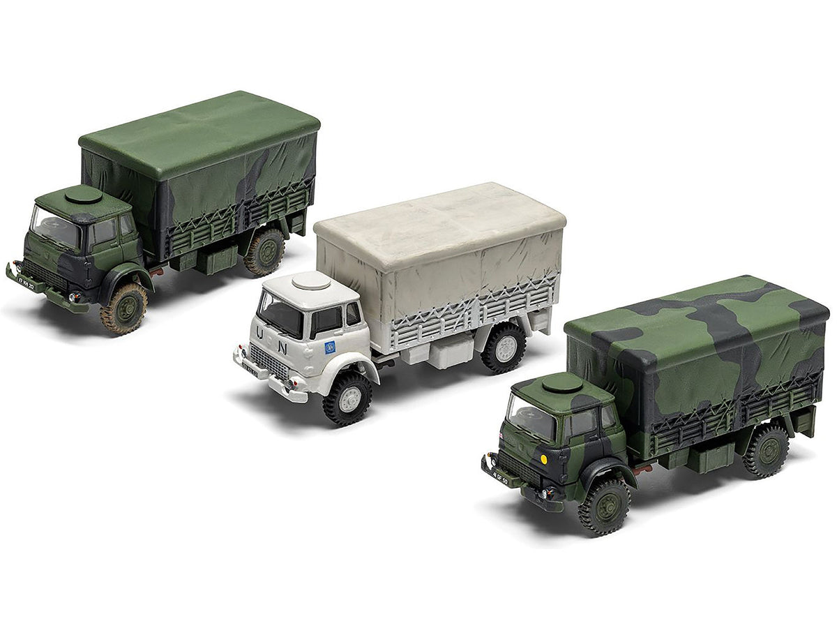 Miniature Motors British Army 4-ton 4x4 GS Truck model kit with three scheme options, 1/76 scale plastic military model.