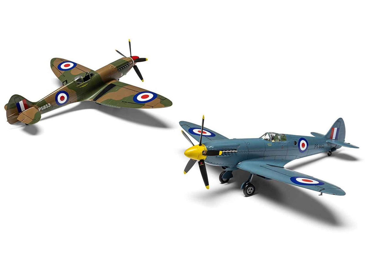 Miniature Motors 1/48 Supermarine Spitfire PR.XIX fighter aircraft model kit with three scheme options, detailed plastic military model.
