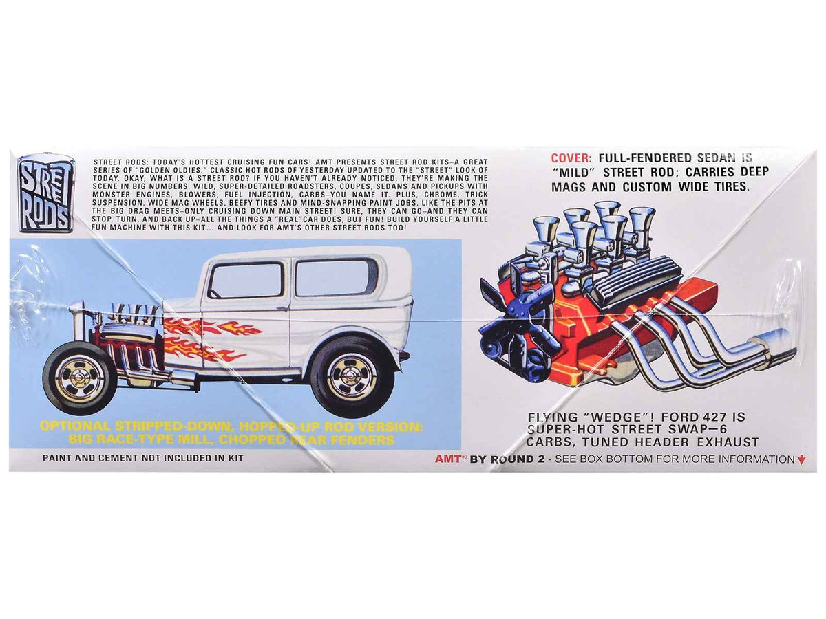 Miniature Motors 1/25 scale Skill 2 Model Kit of 1932 Ford Tudor Sedan street rod by AMT, detailed model car with classic design