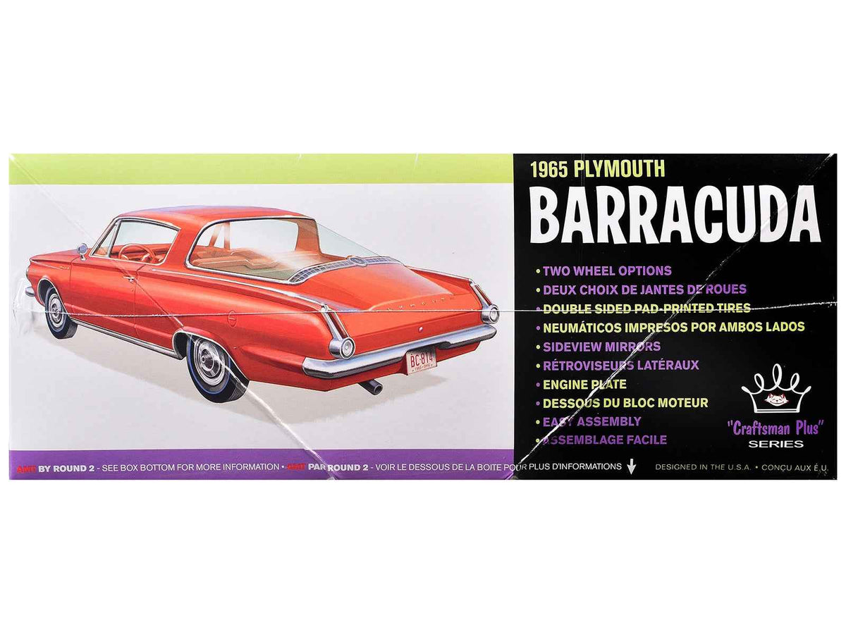 Miniature Motors Skill 2 Model Kit of 1965 Plymouth Barracuda Craftsman Plus series, 1/25 scale Plymouth model, detailed car replica