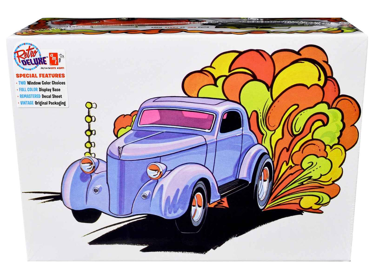 Miniature Motors 1/25 scale Skill 2 Model Kit of 1936 Ford Coupe Gasser, detailed plastic model with assembly parts.