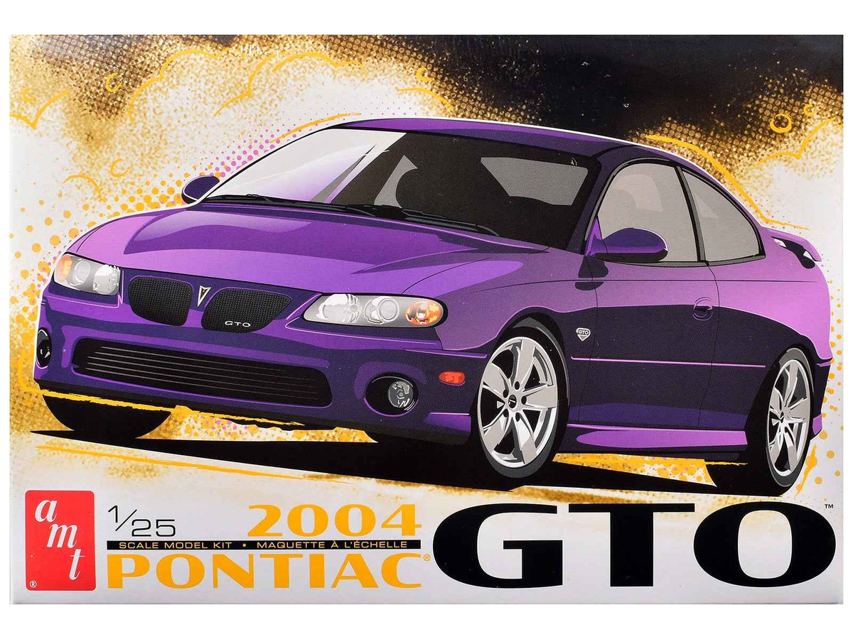 Detailed image of the Skill 2 Model Kit 2004 Pontiac GTO by AMT, a 1/25 scale Pontiac model car by Miniature Motors.