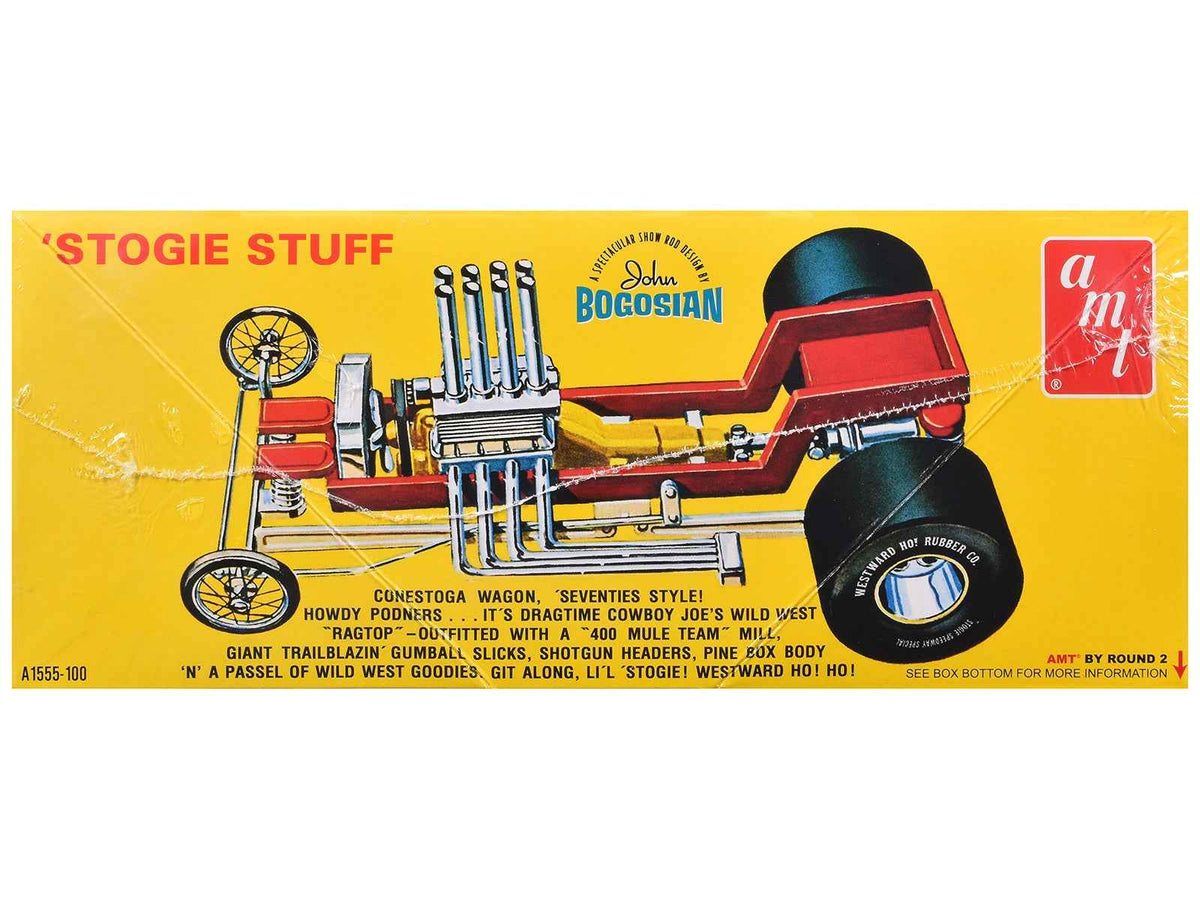 Miniature Motors Skill 2 Model Kit Li'l Stogie Show Rod Death Valley Dragger Wagon 1/25 scale model, unassembled plastic kit.