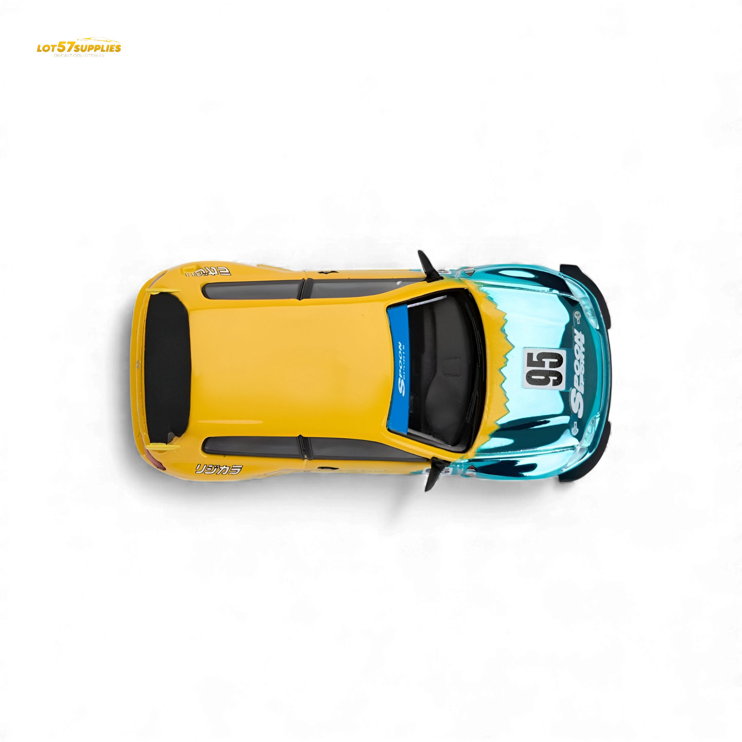 Pre-order Honda Civic EG6 Rocket Bunny diecast model in blue, 1:64 scale by Lot57Supplies Diecast Shop.