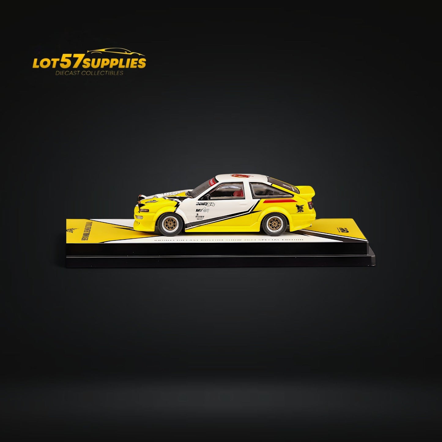 Inno64 Toyota Sprinter Trueno AE86 Brunei Diecast Kustom Show 24' 1:64 - Evergreen Kings