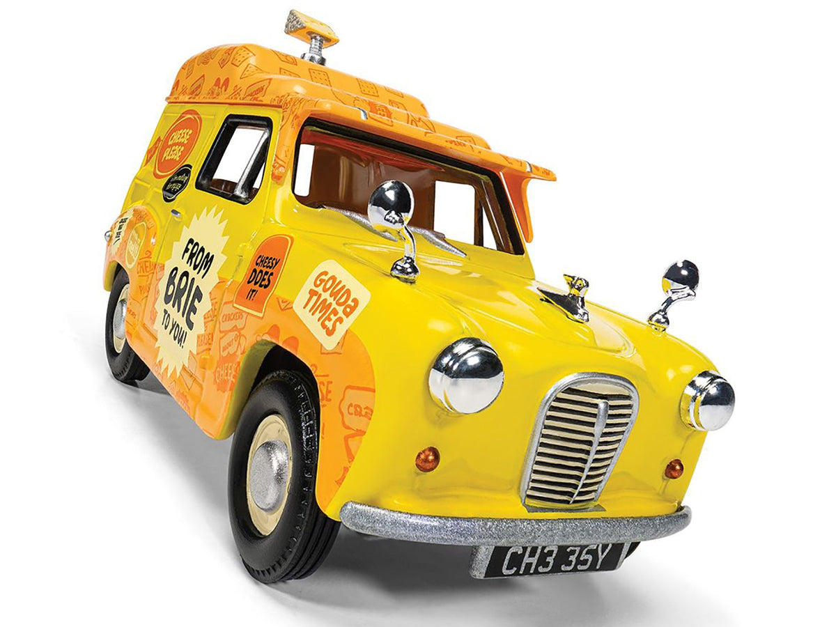 Set of three Wallace & Gromit Austin A35 Van diecast model cars from Miniature Motors, part of the Corgi movie and TV series collection.