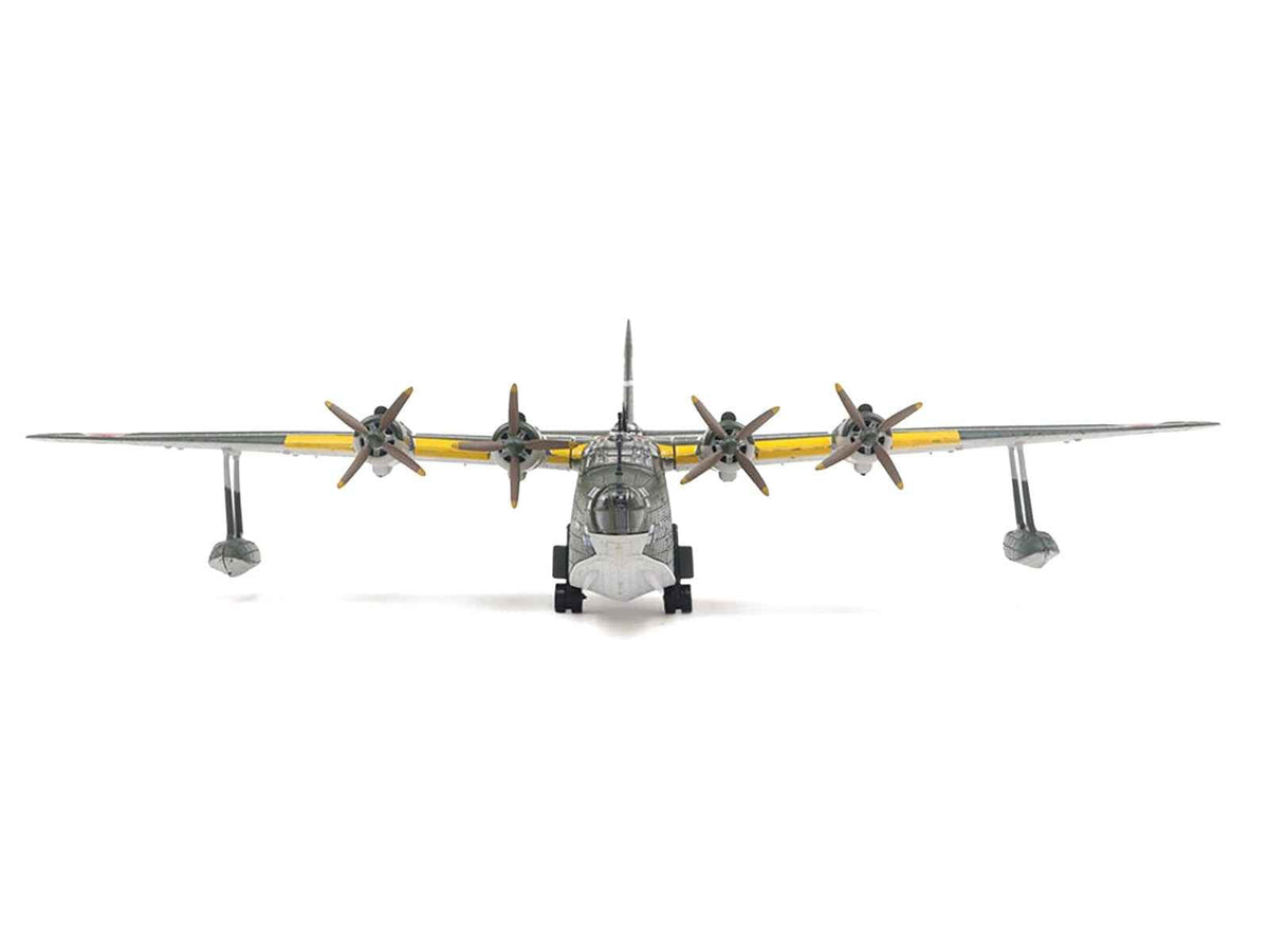 Miniature Motors 1/144 Kawanishi H8K2 "Emily" aircraft diecast model in navy colors, detailed Imperial Japanese Navy Air Service plane