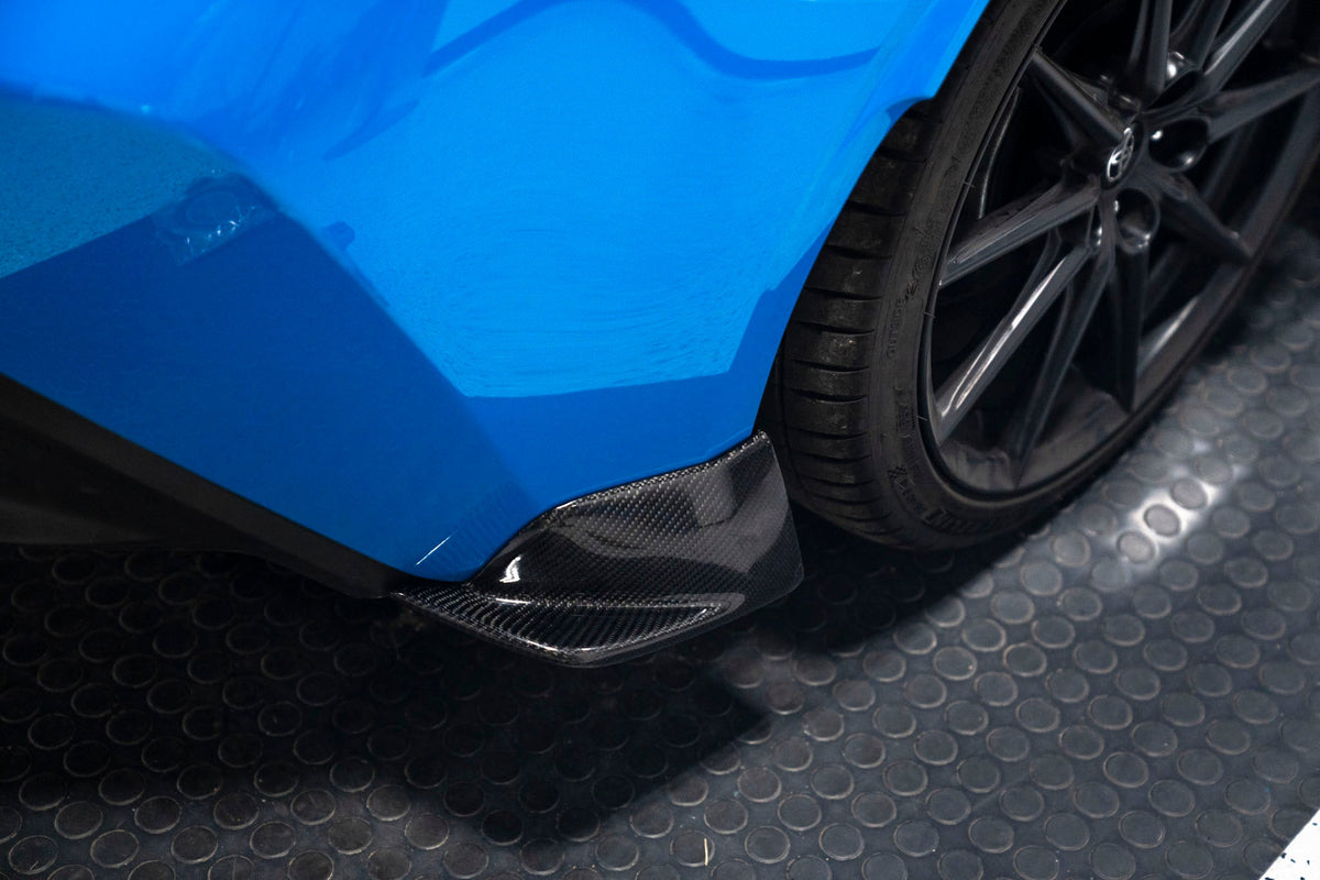 OLM CS Style carbon fiber rear bumper lips for 2022+ Toyota GR86 and Subaru BRZ